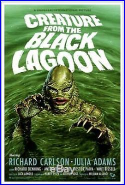 Mondo Creature From The Black Lagoon Jason Edmiston Art Print Movie Poster X/275