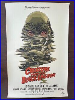 Mondo Francisco Francavilla Creature from the Black Lagoon Screen-Printed Poster