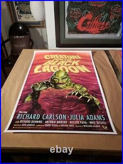 Mondo Print Edmiston Creature From the Black Lagoon Variant limited #d of 150