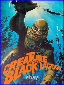 Mondo Print -Stan & Vince The Creature from the Black Lagoon Poster #d of 375