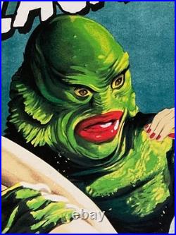 Monster Horror Classic Creature From The Black Lagoon Stone Litho Print 27x41