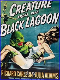 Monster Horror Classic Creature From The Black Lagoon Stone Litho Print 27x41