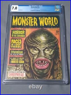 Monster World #4 CGC 7.0 F/VF (Warren 06/65) Creature From the Black Lagoon Monster World #4 CGC 7.0 F/VF (Warren 06/65) Creature From the Black Lagoon