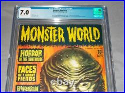 Monster World #4 CGC 7.0 F/VF (Warren 06/65) Creature From the Black Lagoon Monster World #4 CGC 7.0 F/VF (Warren 06/65) Creature From the Black Lagoon