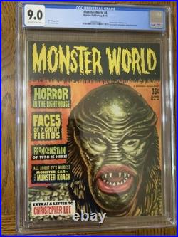 Monster World #4 CGC 9.0 Vic Prezio Cover Creature From The Black Lagoon