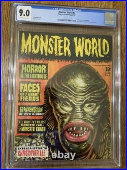 Monster World #4 CGC 9.0 Vic Prezio Cover Creature From The Black Lagoon