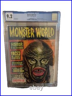 Monster World #4 CGC 9.2 Vic Prezio Cover Creature From The Black Lagoon