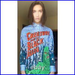 Moschino T Shirt Dress Creature From The Black Lagoon US-8, IT-42 (Large)