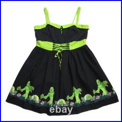 NWT Universal Monsters Creature From The Black Lagoon Lace-Up Dress 4 4X