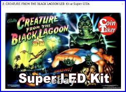 New Coin Takers Complete CREATURE FROM THE BLACK LAGOON LED Kit w Super LEDs