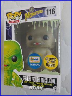 New Funko POP CREATURE FROM THE BLACK LAGOON Glow In The Dark Gemini Exclusive