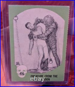 Nu Card Creature From The Black Lagoon Half Panel NM Horror Monster Green 1961