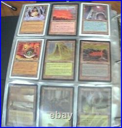 Old magic the gathering cards from around 1993-1999. There is about 585 cards