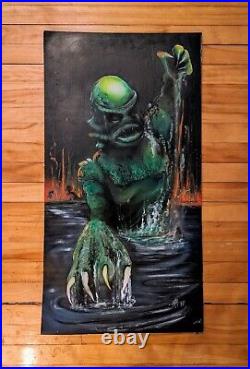 Original 1995 Mike MacLean Creature from The Black Lagoon Airbrush Poster