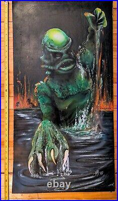 Original 1995 Mike MacLean Creature from The Black Lagoon Airbrush Poster