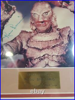 Original Autograph Ricou Browning The Creature From The Black Lagoon