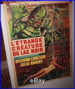 Original creature from the Black Lagoon French Version 1960 realart poster Paris