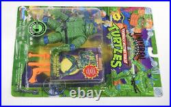 Playmates 1994 TMNT Creature from the Black Lagoon Leonardo Orange Weapons MOC