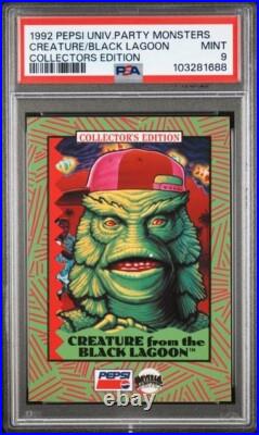 RARE 1992 Pepsi CREATURE FROM BLACK LAGOON Universal MONSTERS Total Pop 1 PSA 9