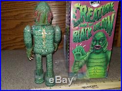 RARE Universal Monsters Creature From The Black Lagoon Tin Wind-Up Toy BOX