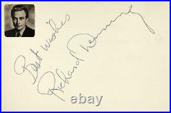 RICHARD DENNING Signed Autographed 4x6 INDEX CARD CREATURE from the BLACK LAGOON