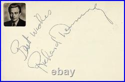 RICHARD DENNING Signed Autographed 4x6 INDEX CARD CREATURE from the BLACK LAGOON