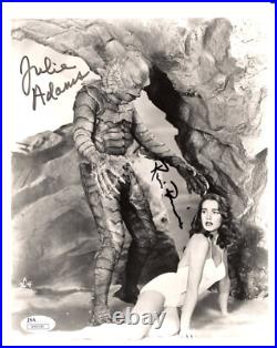 RICOU BROWNING+JULIE ADAMS SIGNED 8x10 PHOTO CREATURE FROM BLACK LAGOON JSA