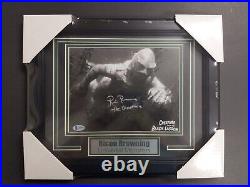 RICOU BROWNING Signed Creature from the Black Lagoon 8x10 Photo FRAMED JSA BAS C
