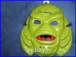 RICOU BROWNING Signed Creature from the Black Lagoon Vacuform MASK Autograph