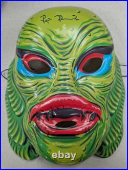 RICOU BROWNING Signed MASK Creature from the Black Lagoon with Box JSA COA RICOU BROWNING Signed MASK Creature from the Black Lagoon with Box JSA COA