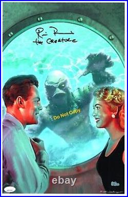 RICOU BROWNING signed 11x17 Art Print CREATURE FROM THE BLACK LAGOON JSA