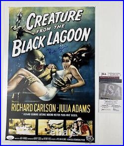 RICOU BROWNING signed 12x18 Poster CREATURE FROM THE BLACK LAGOON Art JSA