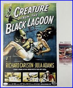 RICOU BROWNING signed 12x18 Poster CREATURE FROM THE BLACK LAGOON Art JSA