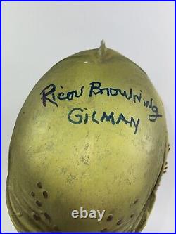 RICOU BROWNING signed Full Head MASK Creature from the Black Lagoon Beckett