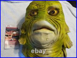 RICOU BROWNING signed MASK Creature from the Black Lagoon With Inscription JSA RICOU BROWNING signed MASK Creature from the Black Lagoon With Inscription JSA
