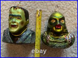 Radko Universal Monsters Creature From The Black Lagoon Frankenstein Ornament