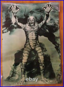 Rare 1973 CREATURE FROM BLACK LAGOON Double-Sided Thanks RICHARD NIXON Poster