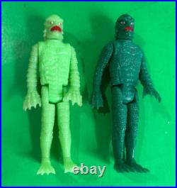 Remco Universal CREATURE From Black Lagoon (2) Figure LOT GLOW & Non-Glow 3 3/4