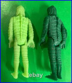 Remco Universal CREATURE From Black Lagoon (2) Figure LOT GLOW & Non-Glow 3 3/4