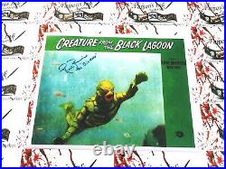 Ricou Browning Auto Creature From The Black Lagoon Signed 11x14 Lobby Card Photo