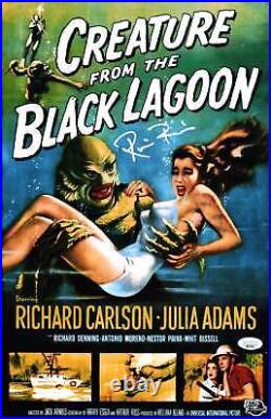 Ricou Browning Creature From The Black Lagoon 11x17 Photo Poster Signed Auto JSA