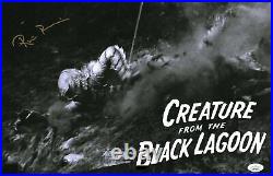 Ricou Browning Creature From The Black Lagoon 11x17 Poster Signed Auto JSA COA