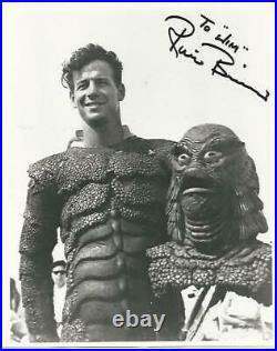 Ricou Browning Creature From The Black Lagoon Horror Signed Autographed Photo