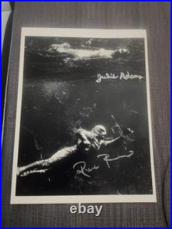Ricou Browning Julie Adams Autographed 8x10 Creature from the Black Lagoon photo