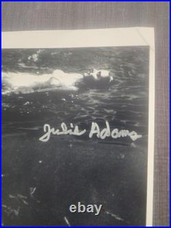 Ricou Browning Julie Adams Autographed 8x10 Creature from the Black Lagoon photo