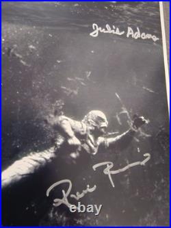 Ricou Browning Julie Adams Autographed 8x10 Creature from the Black Lagoon photo