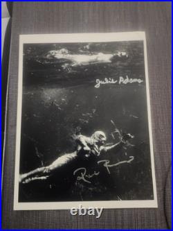 Ricou Browning Julie Adams Autographed 8x10 Creature from the Black Lagoon photo