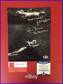 Ricou Browning Julie Adams signed 8 x 10 Creature from the Black Lagoon Photo