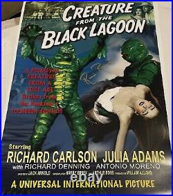 Ricou Browning Signed 11x17 Creature from Black Lagoon Movie Poster Proof