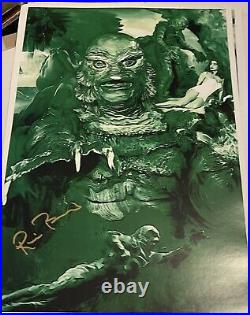 Ricou Browning Signed 11x17 Creature from Black Lagoon Poster Proof